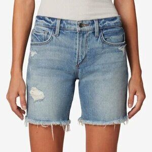 Joe's Jeans Distressed Cut Off Bermuda Denim Jean Shorts